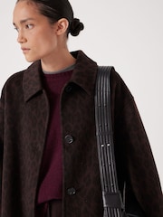 črna - Hush Oversized Leather Crescent Bag - Slika 5 iz 6