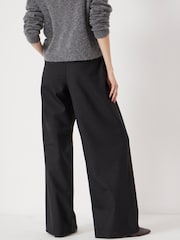 Hush Black Lya Wool Blend Wide Leg Trousers - Image 5 of 6