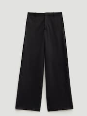 Hush Black Lya Wool Blend Wide Leg Trousers - Image 6 of 6