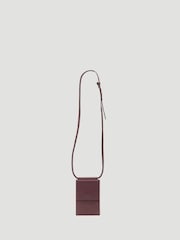 Hush Red Leather Phone Bag - Image 3 of 4