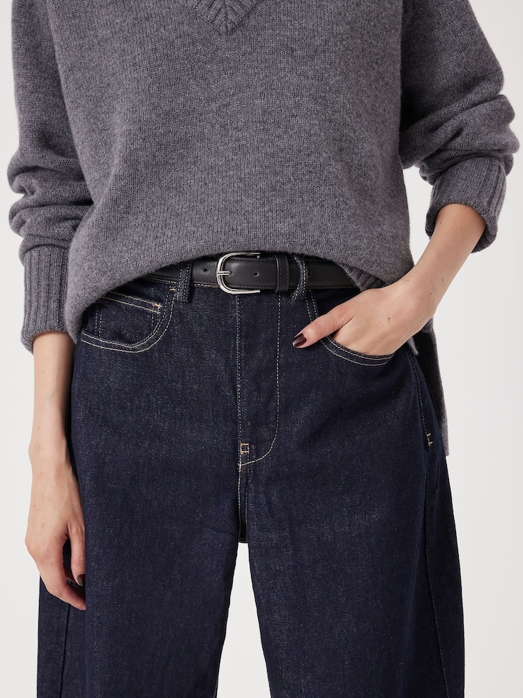 Hush Black Polly Leather Belt - Image 2 of 2