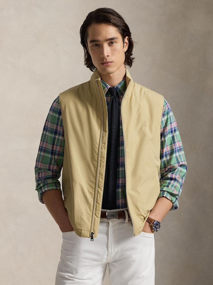Polo Ralph Lauren Dune Tan Lightweight Insulated Vest - Image 1 of 7