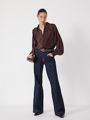 Hush Brown Printed Long Sleeve Shirt - Image 2 of 5