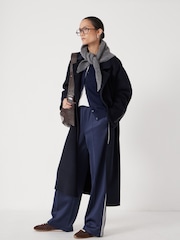 Hush Blue Pure Wool Double Faced Coat - Image 2 of 7