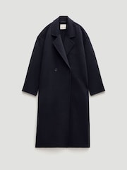 Hush Blue Pure Wool Double Faced Coat - Image 7 of 7