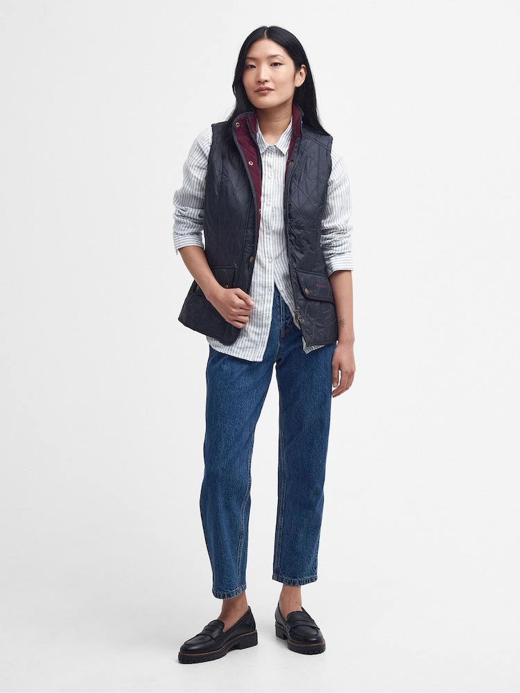 Barbour® Blue Cavalry Gilet - Image 1 of 3 Barbour® Blue Cavalry Gilet - Image 1 of 3