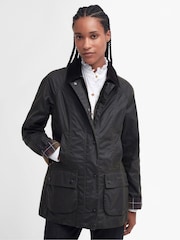 Barbour® Green Beadnell Classic Wax Jacket - Image 1 of 9