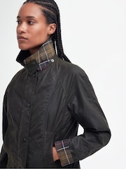 Barbour® Green Beadnell Classic Wax Jacket - Image 5 of 9
