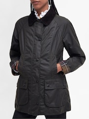 Barbour® Green Beadnell Classic Wax Jacket - Image 6 of 9