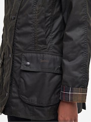 Barbour® Green Beadnell Classic Wax Jacket - Image 8 of 9