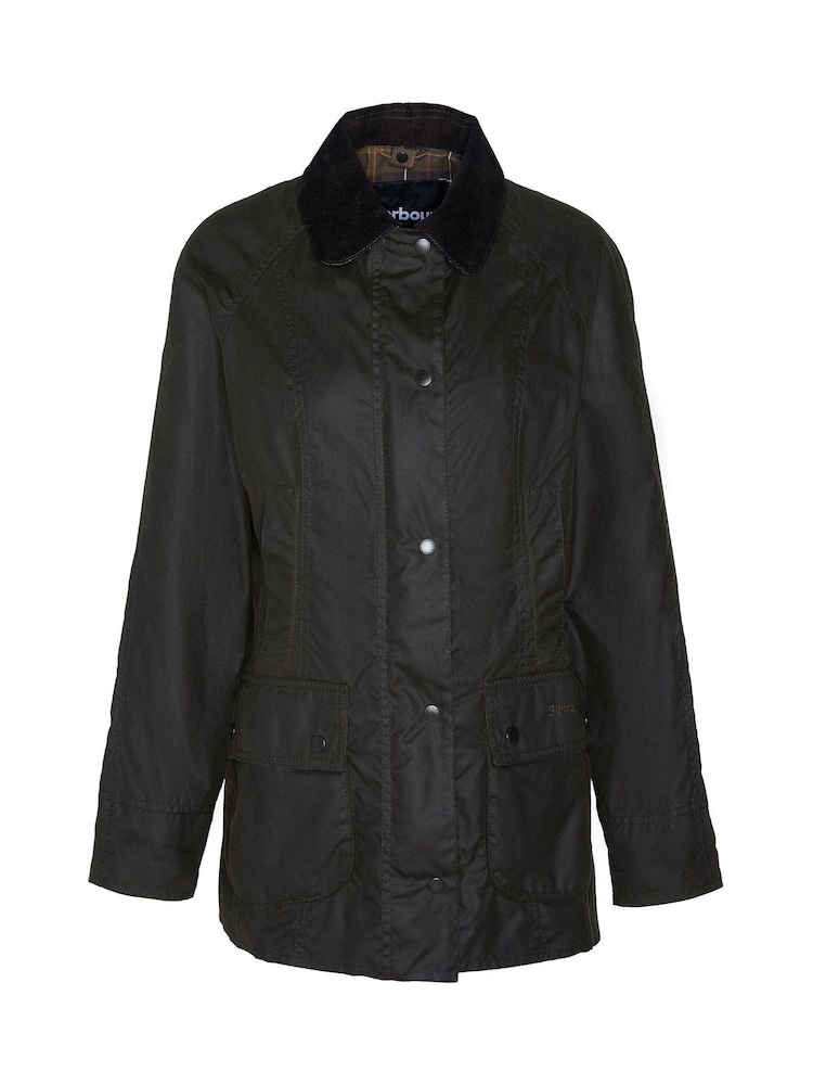 Barbour® Green Beadnell Classic Wax Jacket - Image 9 of 9 Barbour® Green Beadnell Classic Wax Jacket - Image 9 of 9