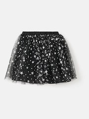 Mango Black Tulle Star Skirt - Image 4 of 6