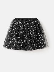 Mango Black Tulle Star Skirt - Image 5 of 6