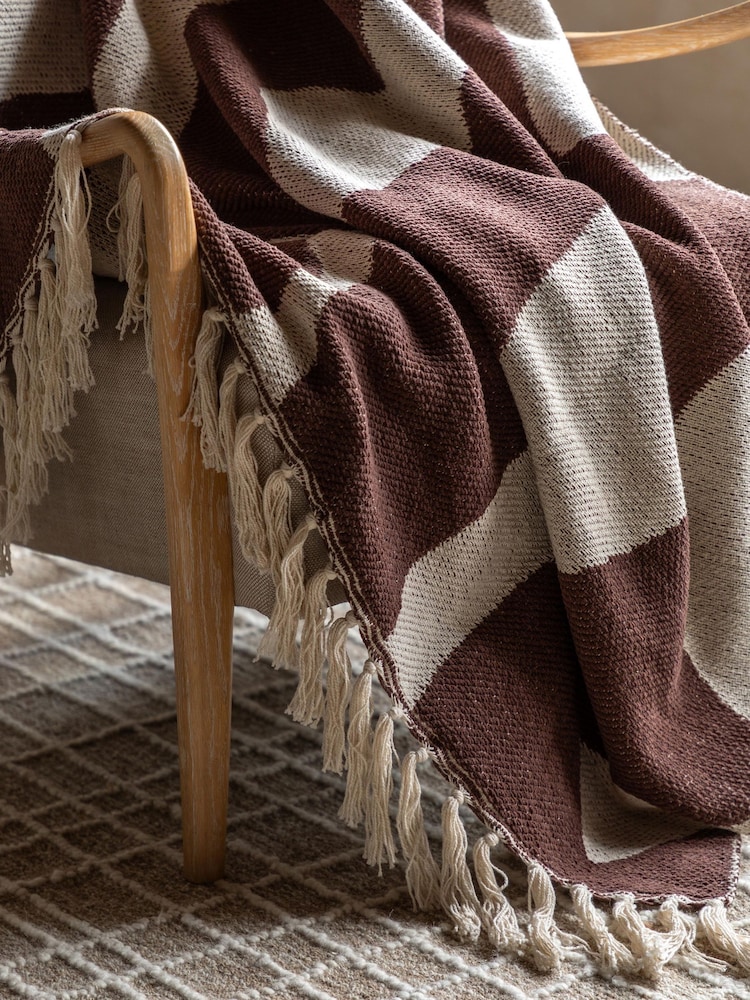 Gallery Home Brown Mira Abstract Throw - Image 2 of 6