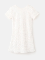 Mango White Sequin Midi Dress - Image 2 of 3