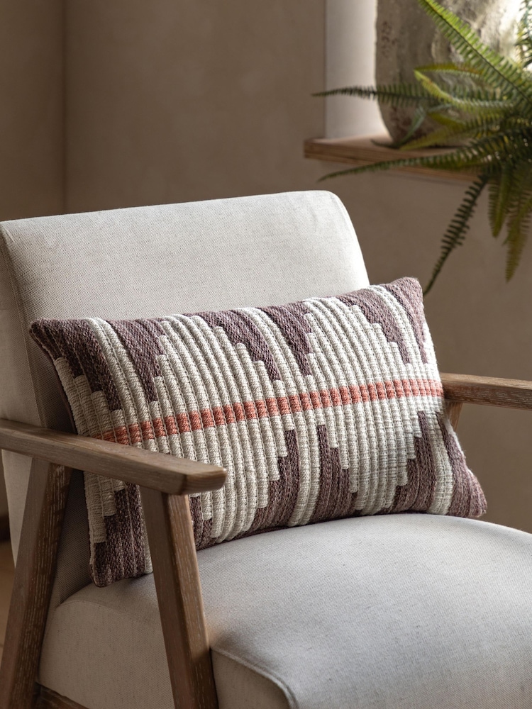 Gallery Home Brown Bram Woven Cushion - Image 1 of 6 Gallery Home Brown Bram Woven Cushion - Image 1 of 6
