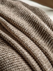 Gallery Home Taupe Deco Luxe Chunky Throw - Image 3 of 6