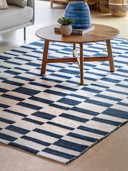 Gallery Home Blue Preston Jacquard Rug - Image 1 of 5