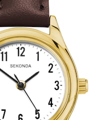 Sekonda Evans 25mm Womens Round Analogue Watch with Grey Strap - Image 5 of 6