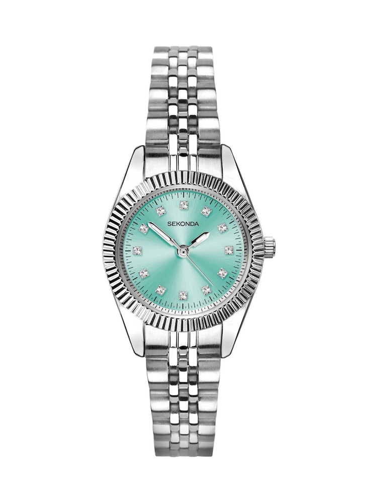 Sekonda Francis 26mm Womens Round Analogue Watch with Silver Bracelet - Image 2 of 6