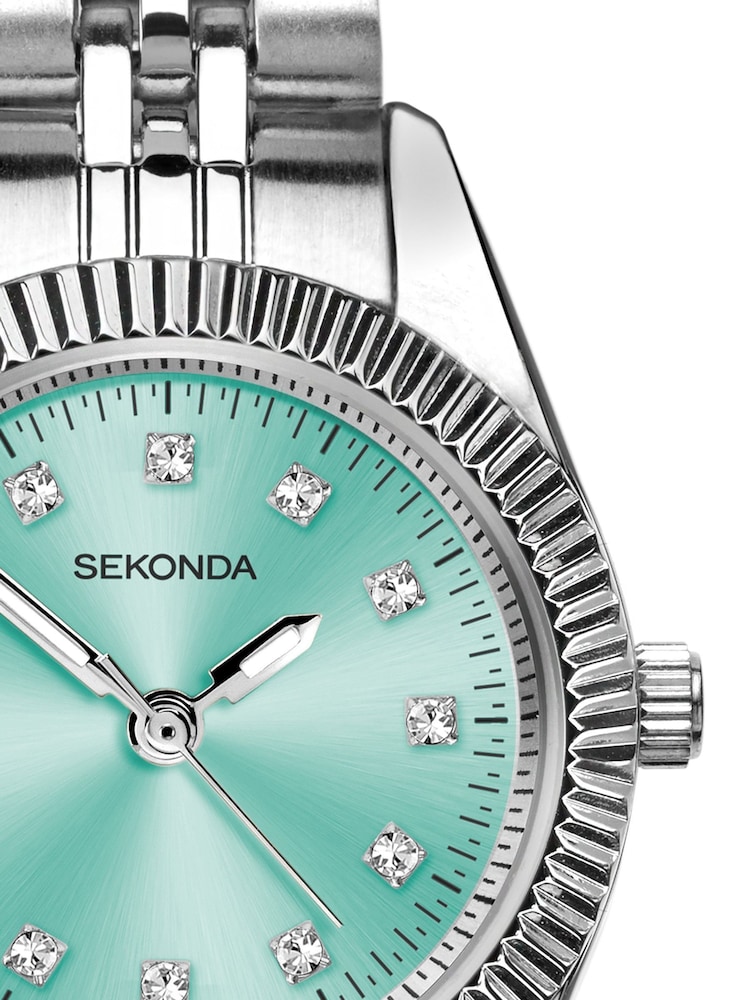 Sekonda Francis 26mm Womens Round Analogue Watch with Silver Bracelet - Image 6 of 6