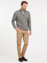 Barbour® Grey Essential Tisbury Half Zip Jumper - Image 2 of 5