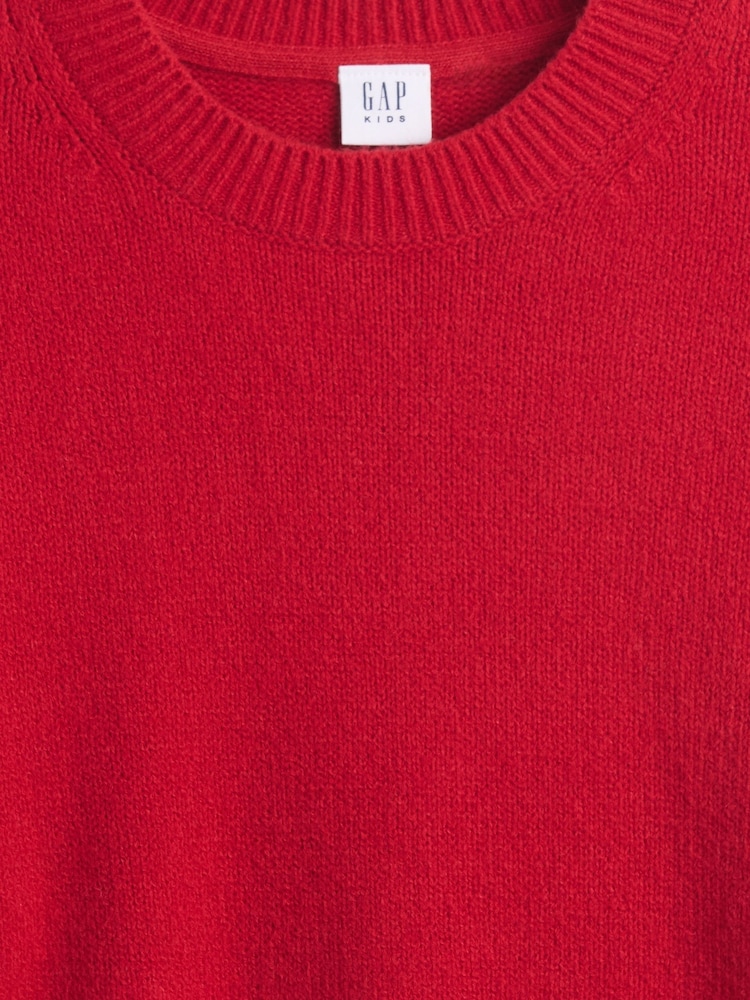 Gap Red CashSoft Crew Neck Sweatshirt (4-13yrs) (4-13yrs) - Image 2 of 2 Gap Red CashSoft Crew Neck Sweatshirt (4-13yrs) (4-13yrs) - Image 2 of 2