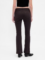 Gap Brown Low Waisted Twill Long and Lean Trousers - Image 2 of 4