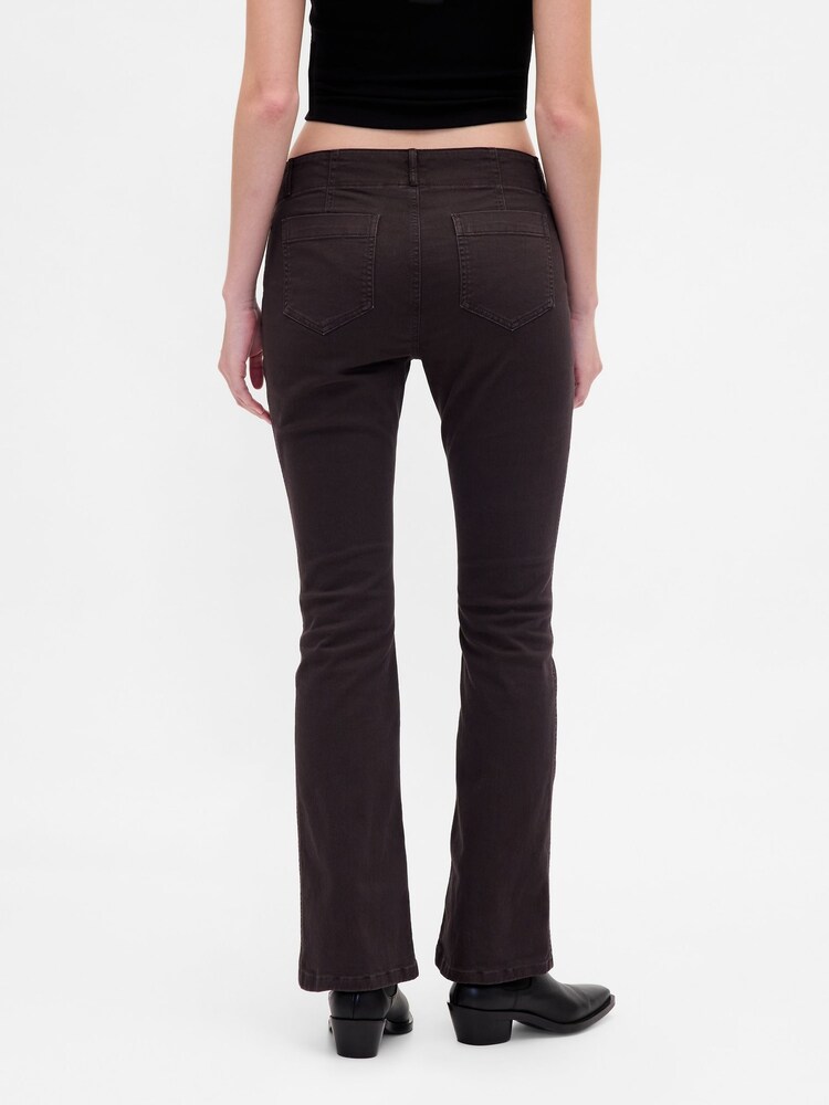 Gap Brown Low Waisted Twill Long and Lean Trousers - Image 2 of 4