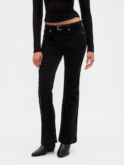 Gap Black Low Rise Corduroy Long and Lean Trousers - Image 1 of 6