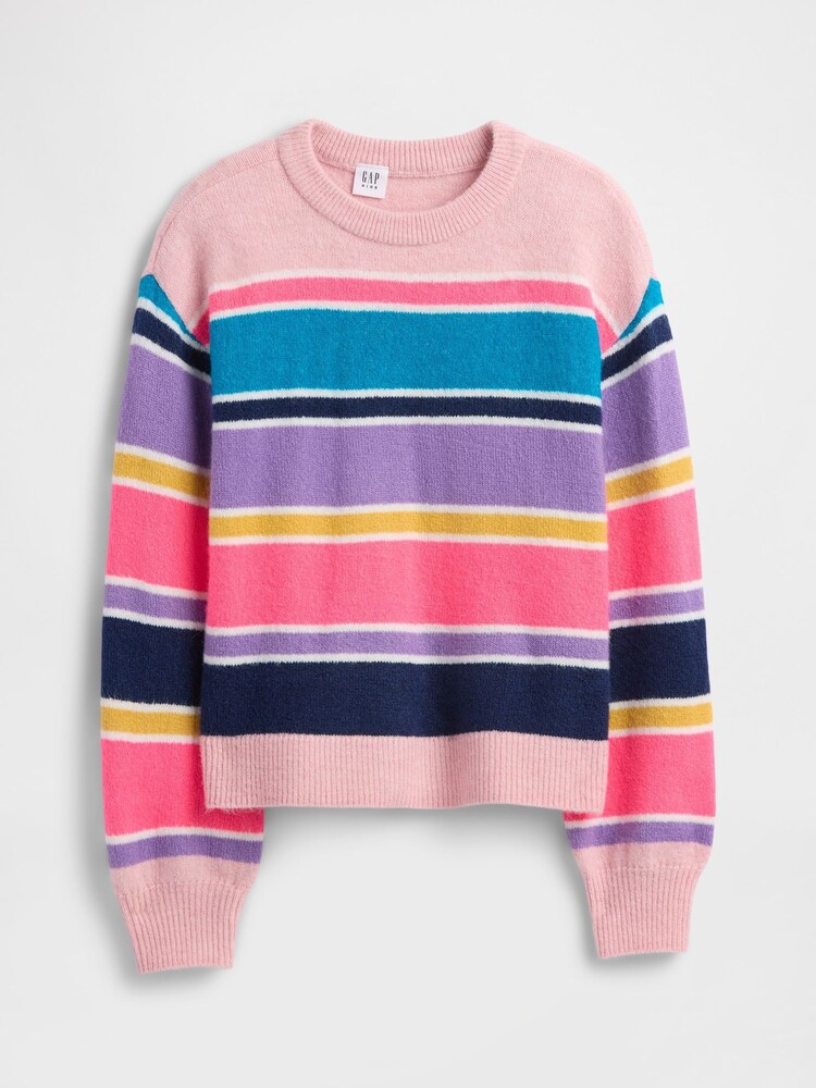 Gap Pink Relaxed Intarsia Jumper (4-13yrs) - Image 2 of 4