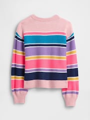 Gap Pink Relaxed Intarsia Jumper (4-13yrs) - Image 3 of 4