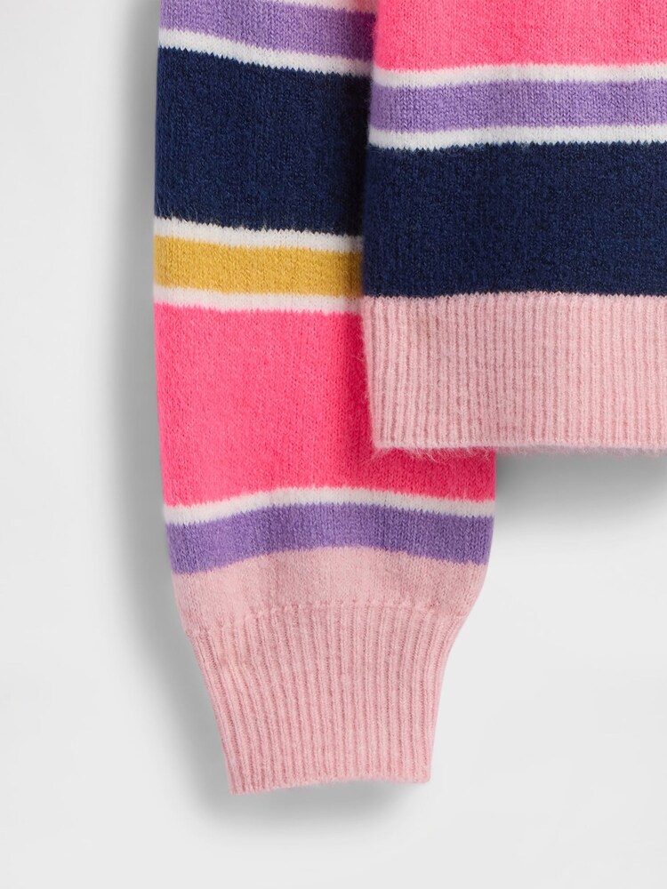 Gap Pink Relaxed Intarsia Jumper (4-13yrs) - Image 4 of 4