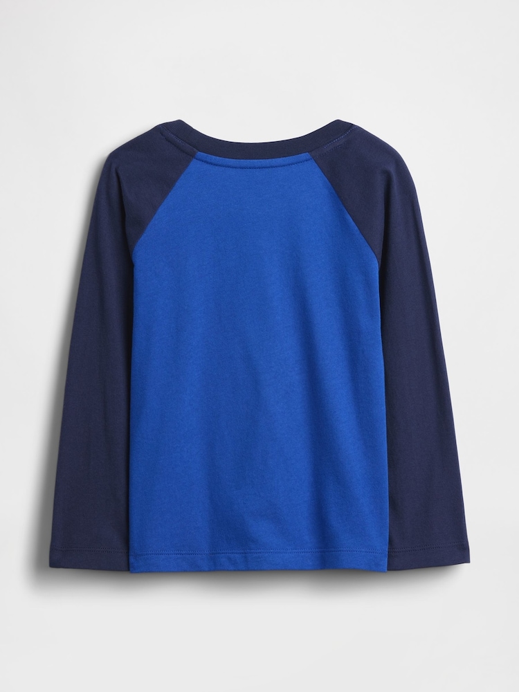 Gap Blue/Navy Logo T-Shirt (6mths-5yrs) - Image 2 of 2 Gap Blue/Navy Logo T-Shirt (6mths-5yrs) - Image 2 of 2
