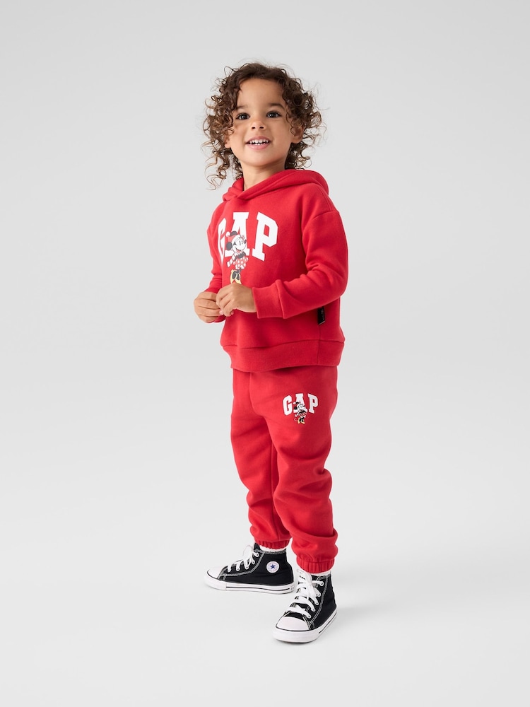 Gap Red Disney Relaxed Logo Pull On Joggers (6mths-5yrs) (6mths-5yrs) - Image 1 of 4 Gap Red Disney Relaxed Logo Pull On Joggers (6mths-5yrs) (6mths-5yrs) - Image 1 of 4
