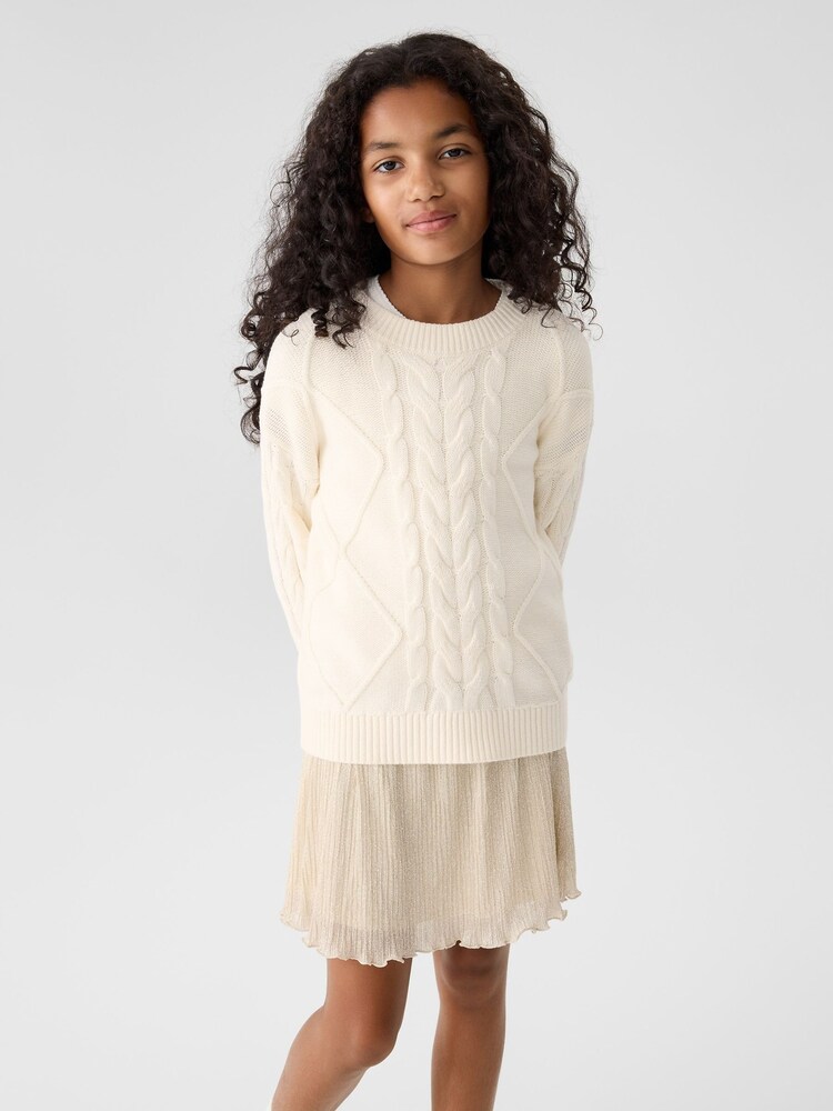 Gap Beige Pull On Shine Skirt (4-13yrs) (4-13yrs) - Image 1 of 4
