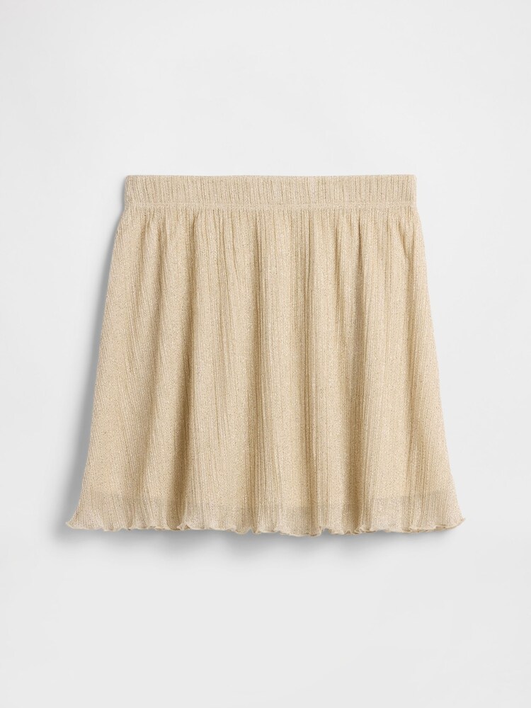 Gap Beige Pull On Shine Skirt (4-13yrs) (4-13yrs) - Image 2 of 4