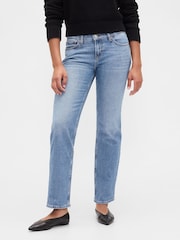 Bleu - Gap Jean droit slim taille basse 90s - Image 1 de 6