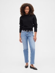 Bleu - Gap Jean droit slim taille basse 90s - Image 2 de 6