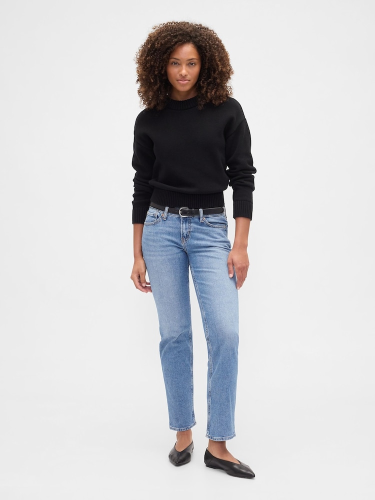 Bleu - Gap Jean droit slim taille basse 90s - Image 2 de 6