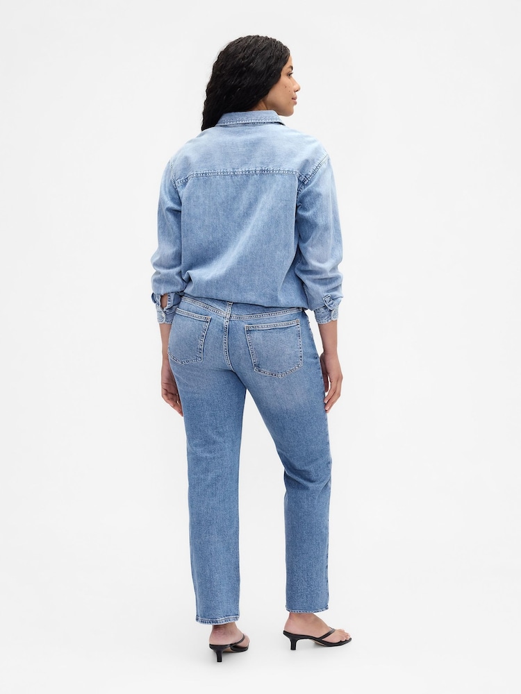 Bleu - Gap Jean droit slim taille basse 90s - Image 6 de 6
