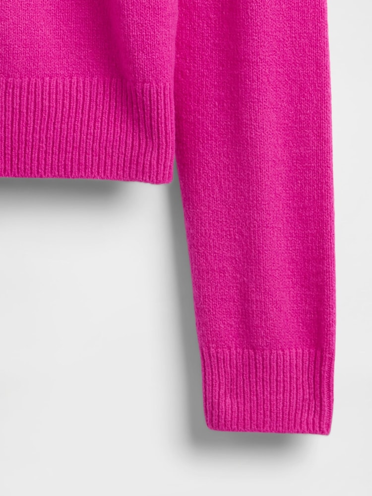 Gap Bright Pink CashSoft Crew Neck Jumper - Image 5 of 5 Gap Bright Pink CashSoft Crew Neck Jumper - Image 5 of 5
