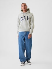Gap Grey VintageSoft Arch Logo Hoodie - Image 3 of 4