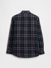 Gap Green Check Flannel Shirt (4-13yrs) (4-13yrs) - Image 2 of 3