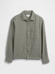 Gap Green Flannel Shirt in Boxy Fit - Image 4 of 5