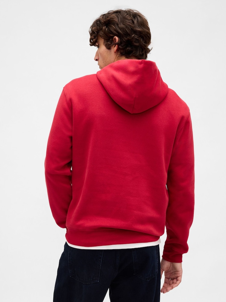 Rojo - Sudadera con capucha con logo en arco VintageSoft de Gap - Imagen 2 de 4