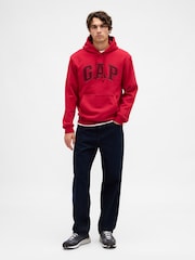 Rojo - Sudadera con capucha con logo en arco VintageSoft de Gap - Imagen 3 de 4