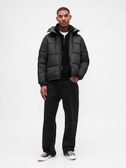 Gap Black Heavyweight CashSoft Zip Hoodie - Image 3 of 5