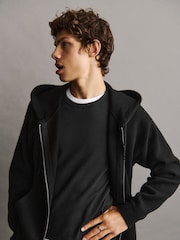 Gap Black Heavyweight CashSoft Zip Hoodie - Image 4 of 5
