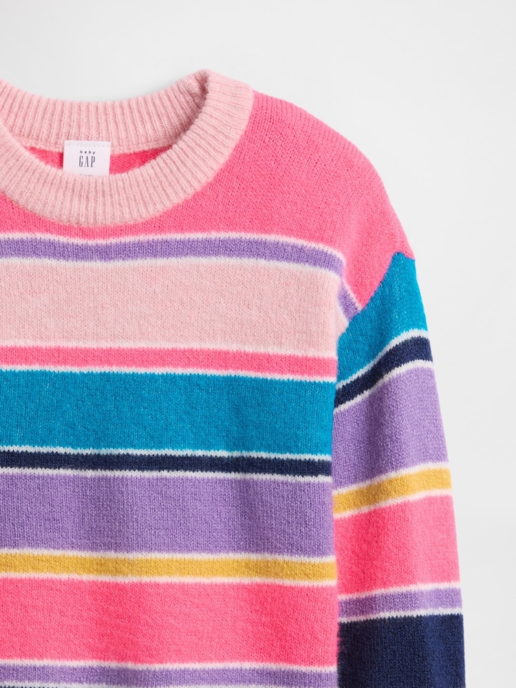 Gap Pink Intarsia Sweatshirt (6mths-5yrs) - Image 3 of 3 Gap Pink Intarsia Sweatshirt (6mths-5yrs) - Image 3 of 3